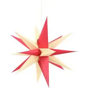 Annaberger Faltstern Annaberger Faltsterne mit rot-gelben Spitzen