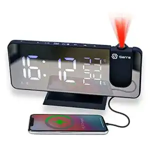 Projektionswecker Serra, mit USB-Anschluss Große LED Anzeige