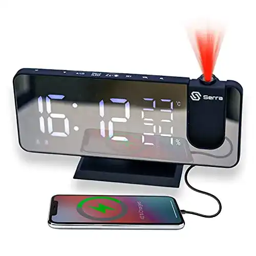 Projektionswecker Serra, mit USB-Anschluss Große LED Anzeige