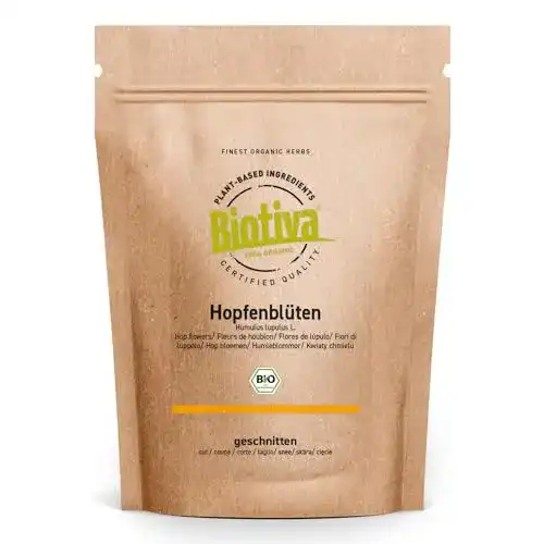 Hopfenblüten Biotiva Tee Bio 100g Humulus Lupulus L., Hopfentee