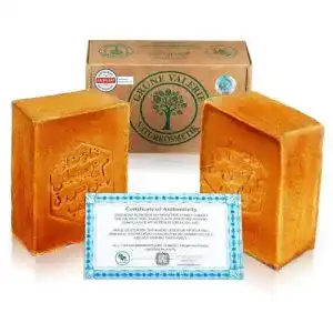 Duschseife Grüne Valerie Naturkosmetik Aleppo Seife Set 2 x 200g