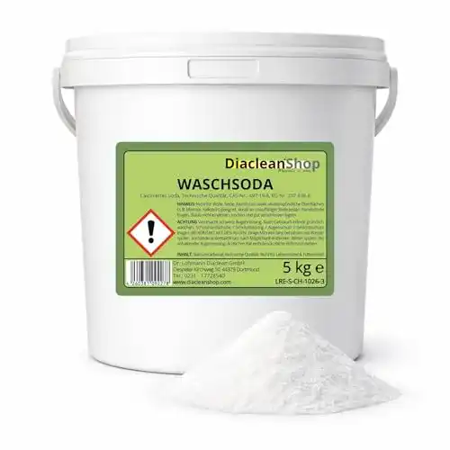 Waschsoda DIACLEANSHOP 5kg Pulver, calciniertes Soda