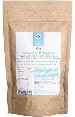 MHD-Lebensmittel kaona Vollmilchpulver (500g) 26% Fett