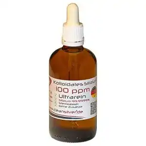 Kolloidales Silizium CleanSilver 100 ppm 100ml, Pipette, Ultrarein