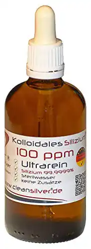 Kolloidales Silizium CleanSilver 100 ppm 100ml, Pipette, Ultrarein