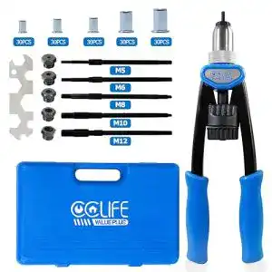 Nietmutternzange CCLIFE Nietenzange Set Gewinde Nietzange