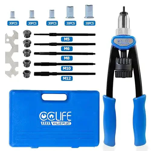 Nietmutternzange CCLIFE Nietenzange Set Gewinde Nietzange