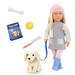 Our-Generation-Puppe Our Generation Meagan mit Hund 46cm