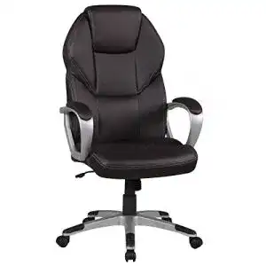 Amstyle-Bürostuhl AMSTYLE Bürostuhl Detroit Braun Kunstleder
