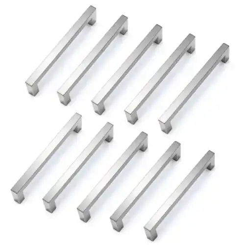 Schrankgriffe Drenky 10 Stück Silber Rostfreier Stahl mit Schraube