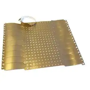 Einlassband Twist4, PVC Vinyl Kontrollbänder gold, 10 Stück