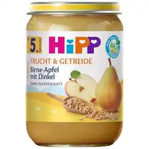Getreide-Obst-Brei HiPP Birne in Apfel mit Dinkel, 6er Pack