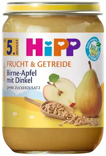 Getreide-Obst-Brei HiPP Birne in Apfel mit Dinkel, 6er Pack