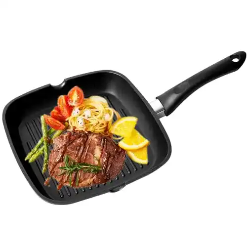 Grillpfanne OZAVO, Steakpfannen BBQ, 24x24x4.5cm