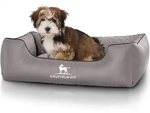 Hundebett-Kunstleder Knuffelwuff Hundebett Milan, M-L 85x63cm
