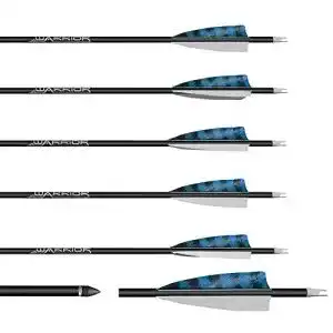 Carbonpfeile Franks-Castle 6 Stück Gold Tip Warrior Spine 400