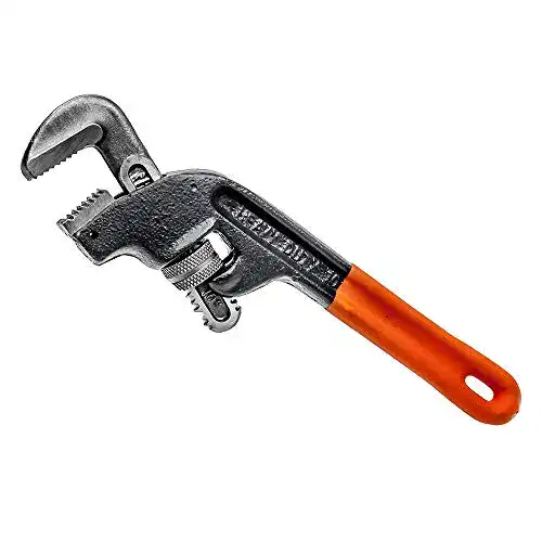 Einhand-Rohrzange Egatools EGA STILLSON 45′, gebogene Backen