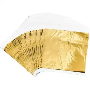 Blattgold HENTEK 200 Goldblatt Schlagmetall Gold 14 x 14 cm