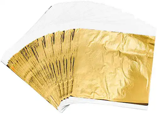 Blattgold HENTEK 200 Goldblatt Schlagmetall Gold 14 x 14 cm