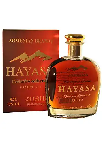 Weinbrand Armenian Brandy Armenischer Hayasa, 0,5L, 9 Jahre