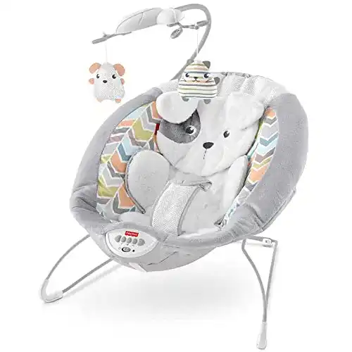 Elektrische Babywippe Fisher-Price GWD50, im Hundebaby Design