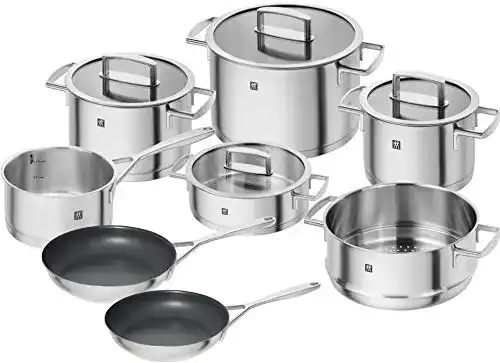 Zwilling-Töpfe Zwilling 1006220 Kochtopf-Set mit 3 Pfannen, 8-tlg.