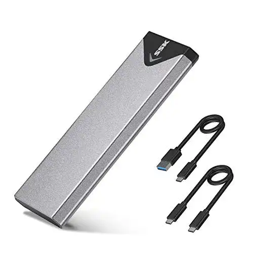 NVMe-USB-Adapter SSK Aluminium M.2 NVME SSD, USB 3.1/3.2
