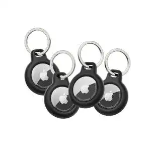 Airtag-Anhänger Belkin Secure holder with Keyring 4 Pack, Black