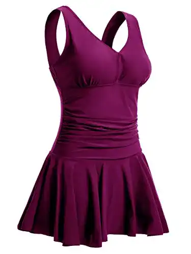 Badekleid Summer Mae Damen Plus Size Geblümt Figurformend