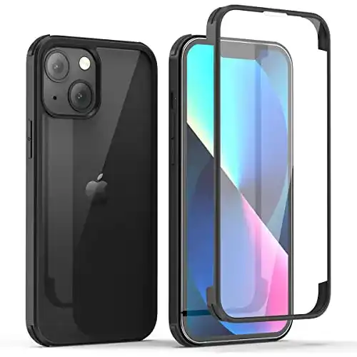 iPhone-13-Hülle transparent Leedia 360 Grad Hülle