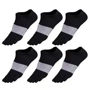 Zehensocken Herren GINZIN 6 Paar Männer Sport Zehen Socken