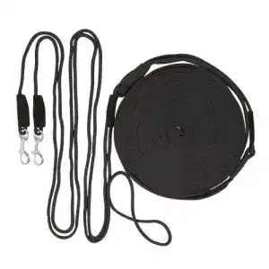 Doppellonge PFIFF 101092 , Strick-Gurt-Longenkombination 16m