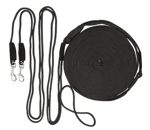 Doppellonge PFIFF 101092 , Strick-Gurt-Longenkombination 16m