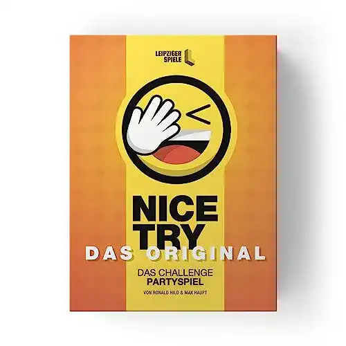 Spielkarten Leipziger Spiele Nice Try, Das Challenge Party Spiel