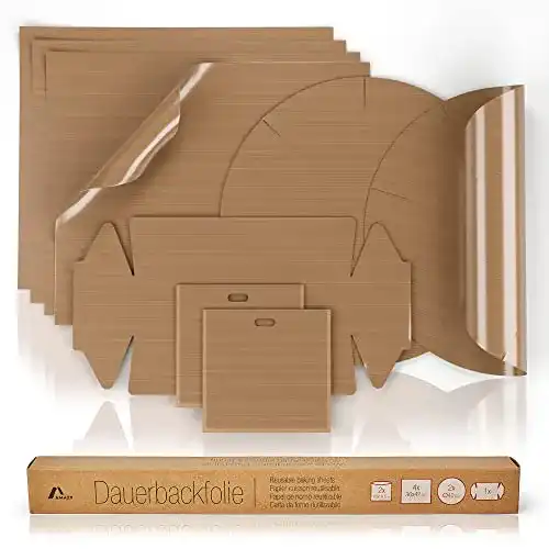 Dauerbackfolie Amazy, 9er Set, hitzebeständig, antihaftbeschichtet