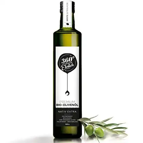 Bio-Olivenöl 360° rundum ehrlich, kaltgepress, mild, fruchtig