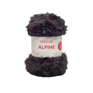 Fransengarn Sirdar Alpine Luxe Kunstfellgarn, 50 g, Panther 401