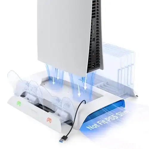 PS5 Staender KIWIHOME Vertikale Kühlung Standfuß für PS5,