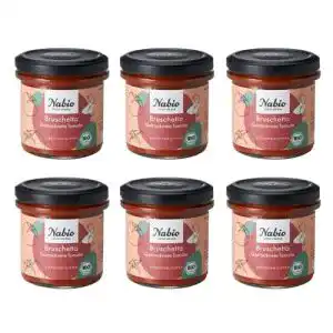 Bio-Brotaufstrich NABIO Aufstrich Bruschetta Tomate, 6 x 140 g