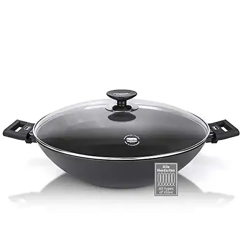 Berndes-Wok Berndes Alu Induction 36 cm Wok-Pfanne, 6.4 l