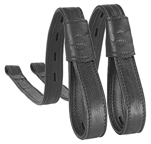 Steigbügelriemen Equinate Slimline Mono Ghost Schwarz 60 cm
