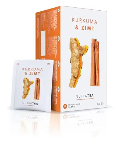 Zimt-Tee Nutra Tea Turmeric & Cinnamon, 20 Teebeutel