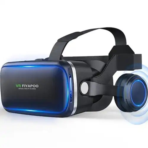 VR-Brille FIYAPOO VR Brille mit Kopfhörern