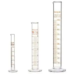 Messzylinder stonylab 3er Pack 10 ml, 50 ml, 100 ml Borosilikatglas