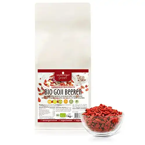 Goji-Beeren Golden Peanut Bio Goji Beeren sonnengetrocknet 1kg