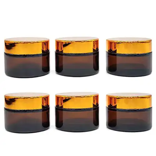 Reiseflaschen Glas JJYHEHOT 6 Stück Cremetiegel aus Glas