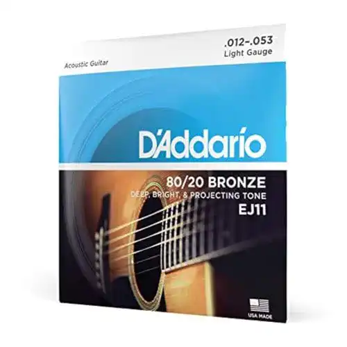 Westerngitarre Saiten D’Addario Gitarrensaiten Light 012′ – 053′