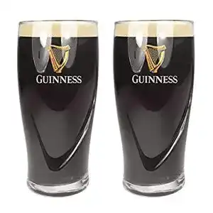Biergläser GUINNESS PINT GLASS x 2 Guinness, mit Prägung