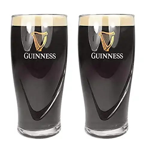 Biergläser GUINNESS PINT GLASS x 2 Guinness, mit Prägung