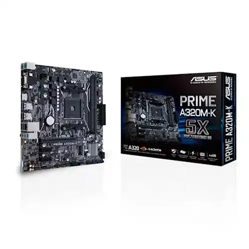 AMD-Mainboard ASUS Prime A320M-K AM4 Mainboard-Sockel